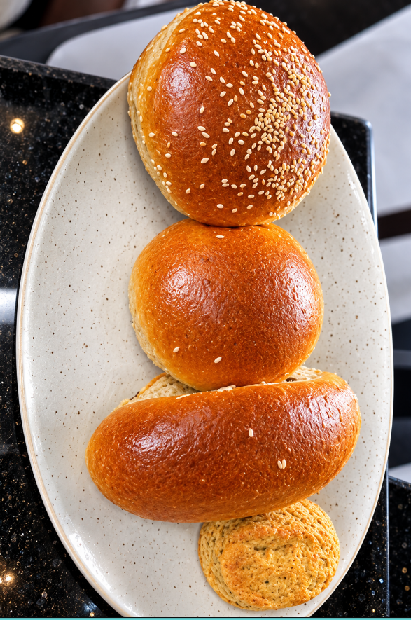 Assorted breads and buns